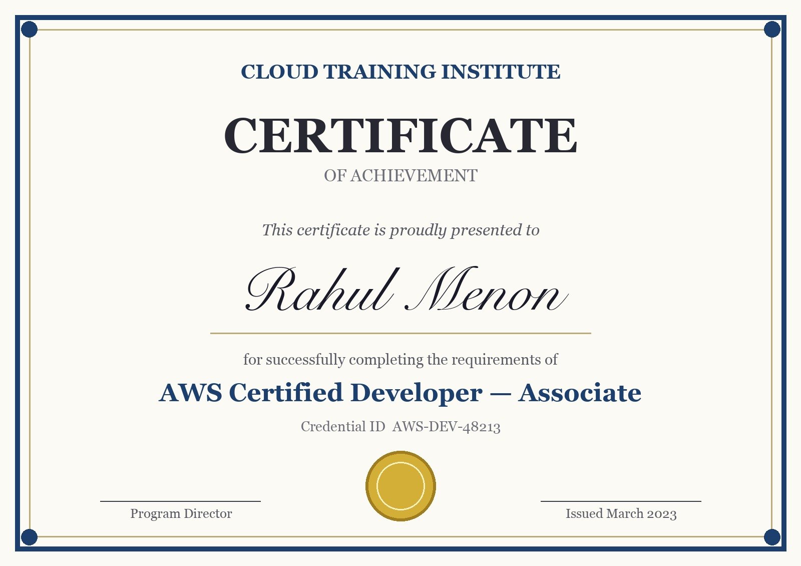 AWS Certified Developer — Associate